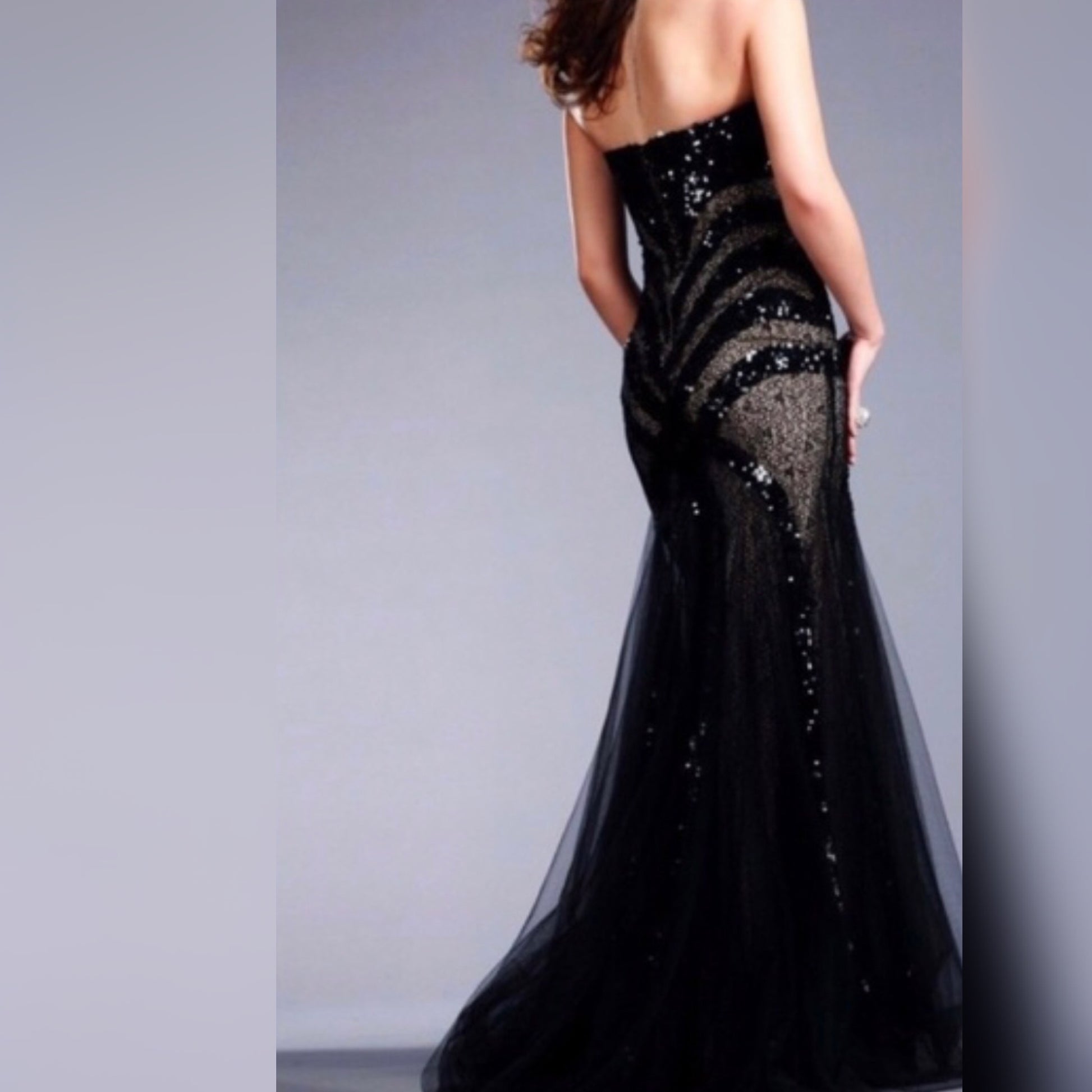 Jovani - Black and Nude (Size 8) image 1