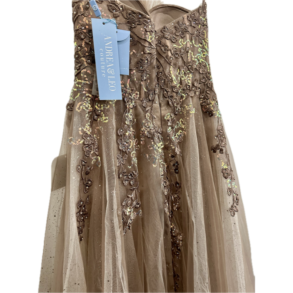 Andrea & Leo Couture - Brown/Tan (Size 6) image 5