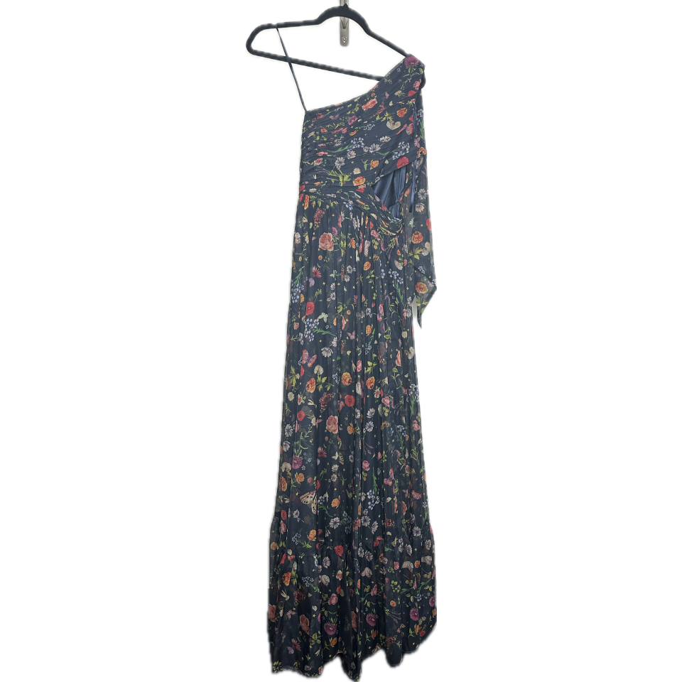 Mac Duggal - Navy Flower Dress (Size 8) image 2