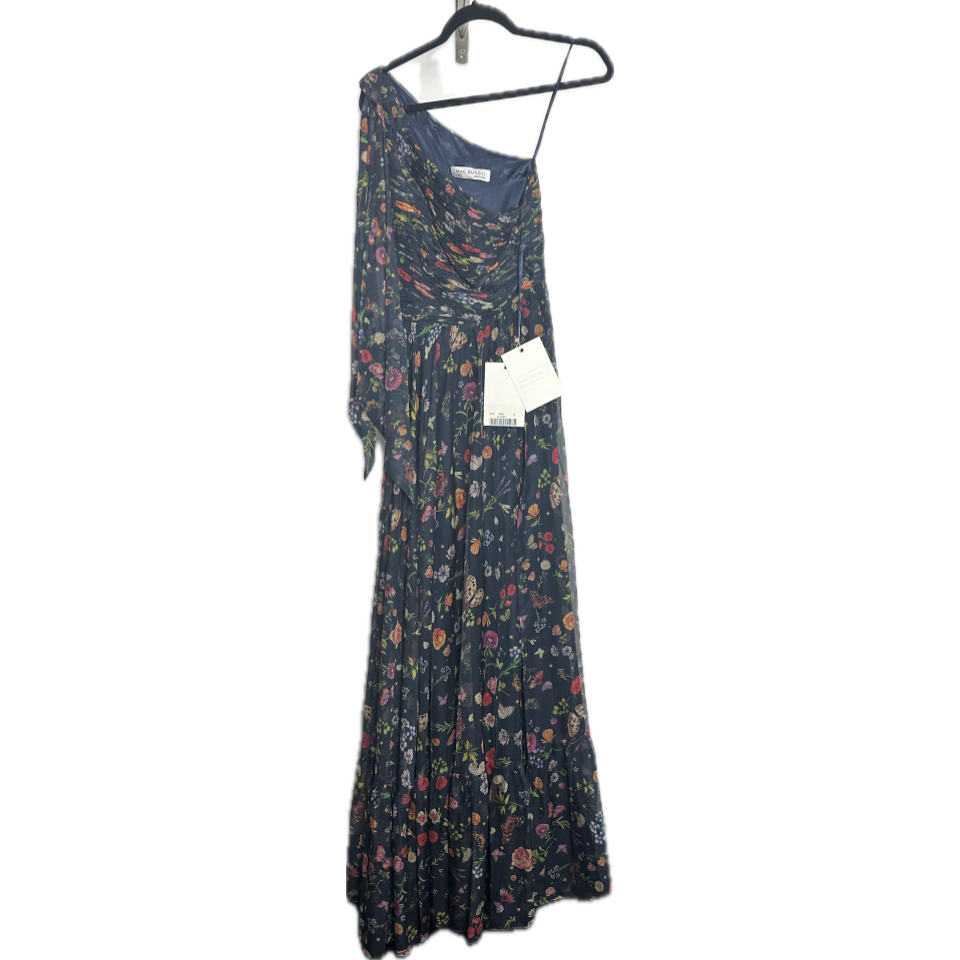 Mac Duggal - Navy Flower Dress (Size 8) image 1