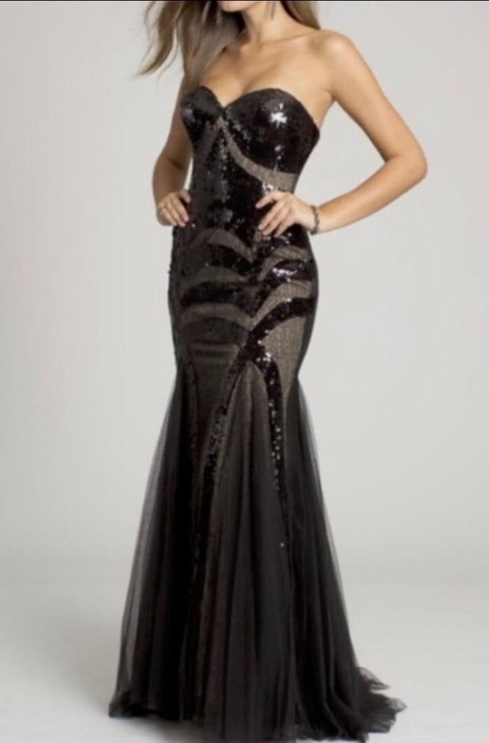 Jovani - Black and Nude (Size 8) image 0