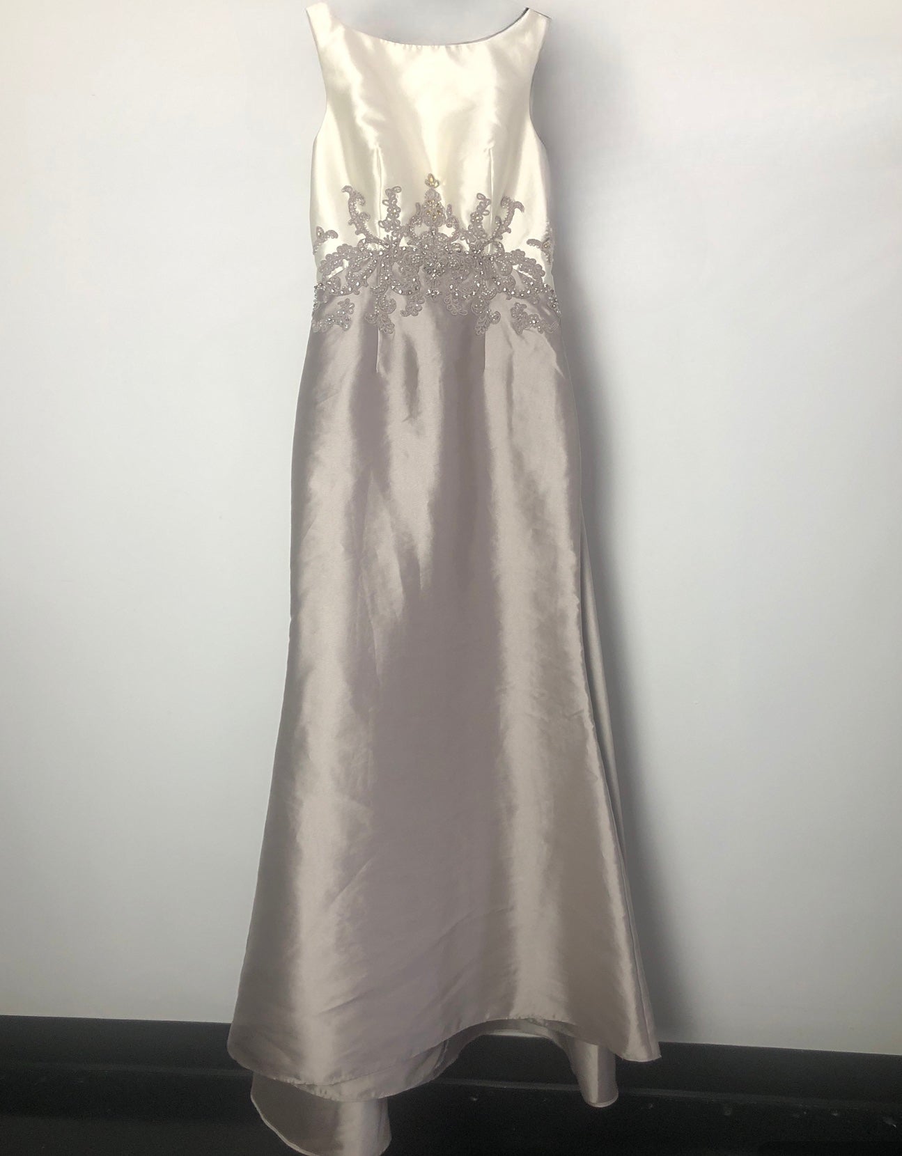 Terani Couture - White/Tan (Size 8) image 3