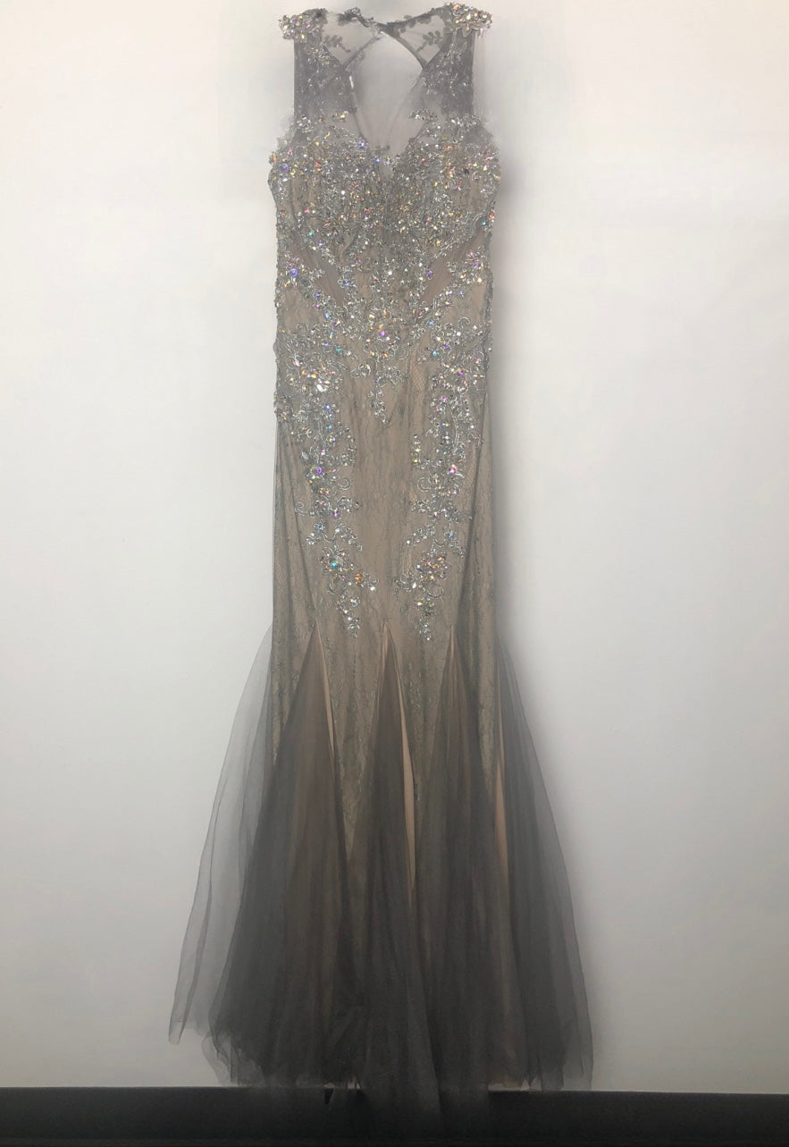 Jovani - Gray/Silver (Size 8) image 2