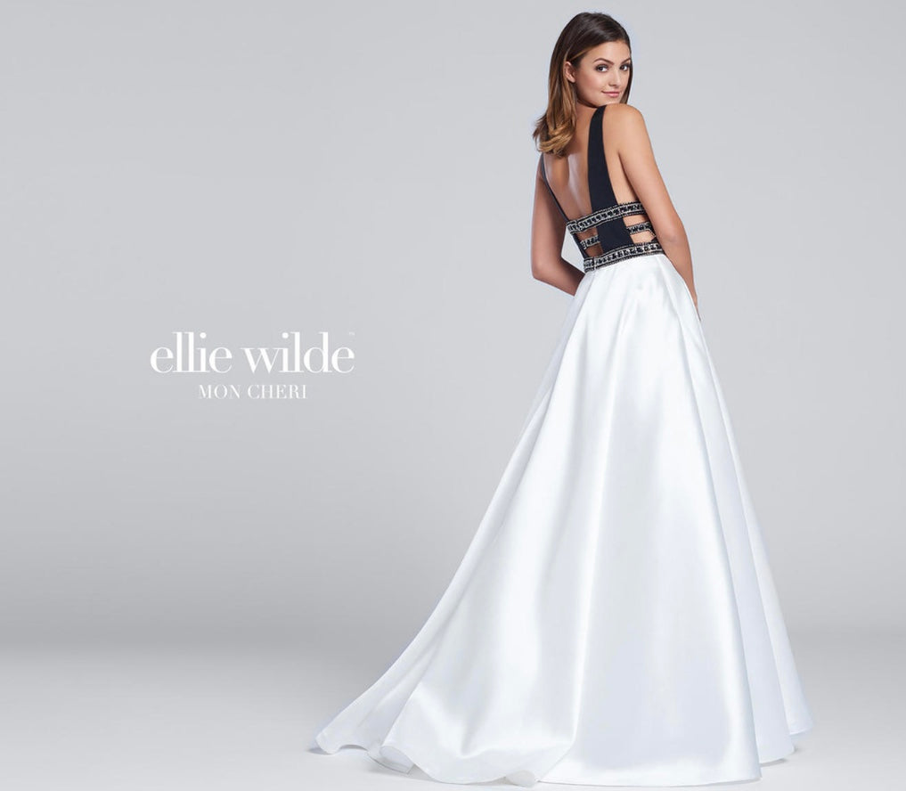 Ellie Wilde - White & Black (size 4)