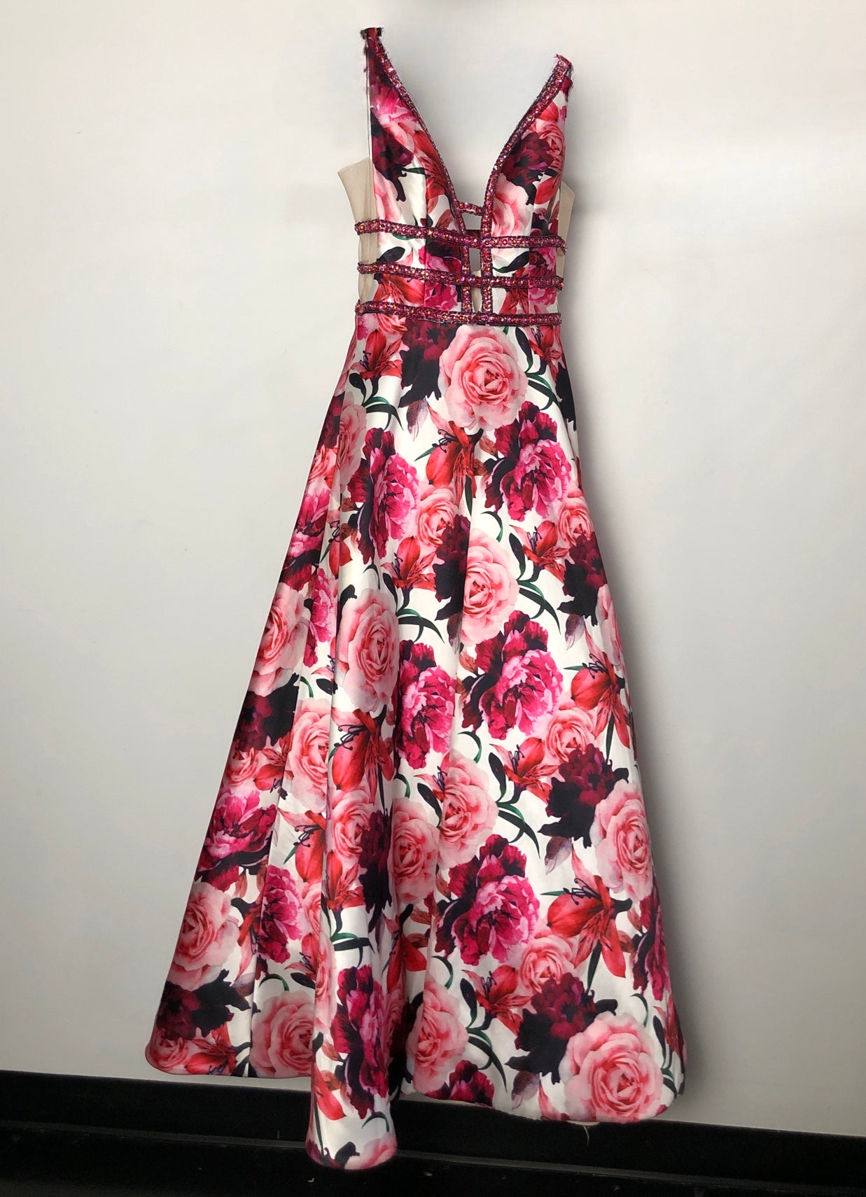 Rachell Allan - Pink Flower Dress (Size 4) image 3