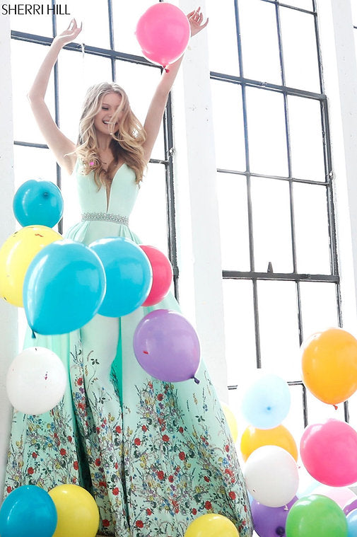 Sherri Hill 51232 - Light Blue (Size 2)