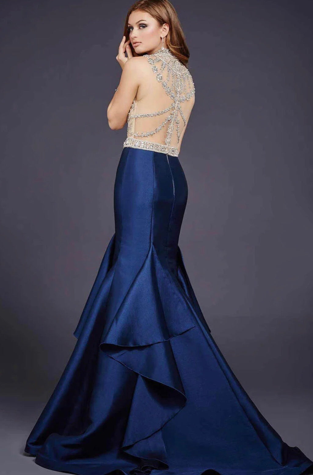 Jovani Evening 29351 - Blue (Size 8) image 1