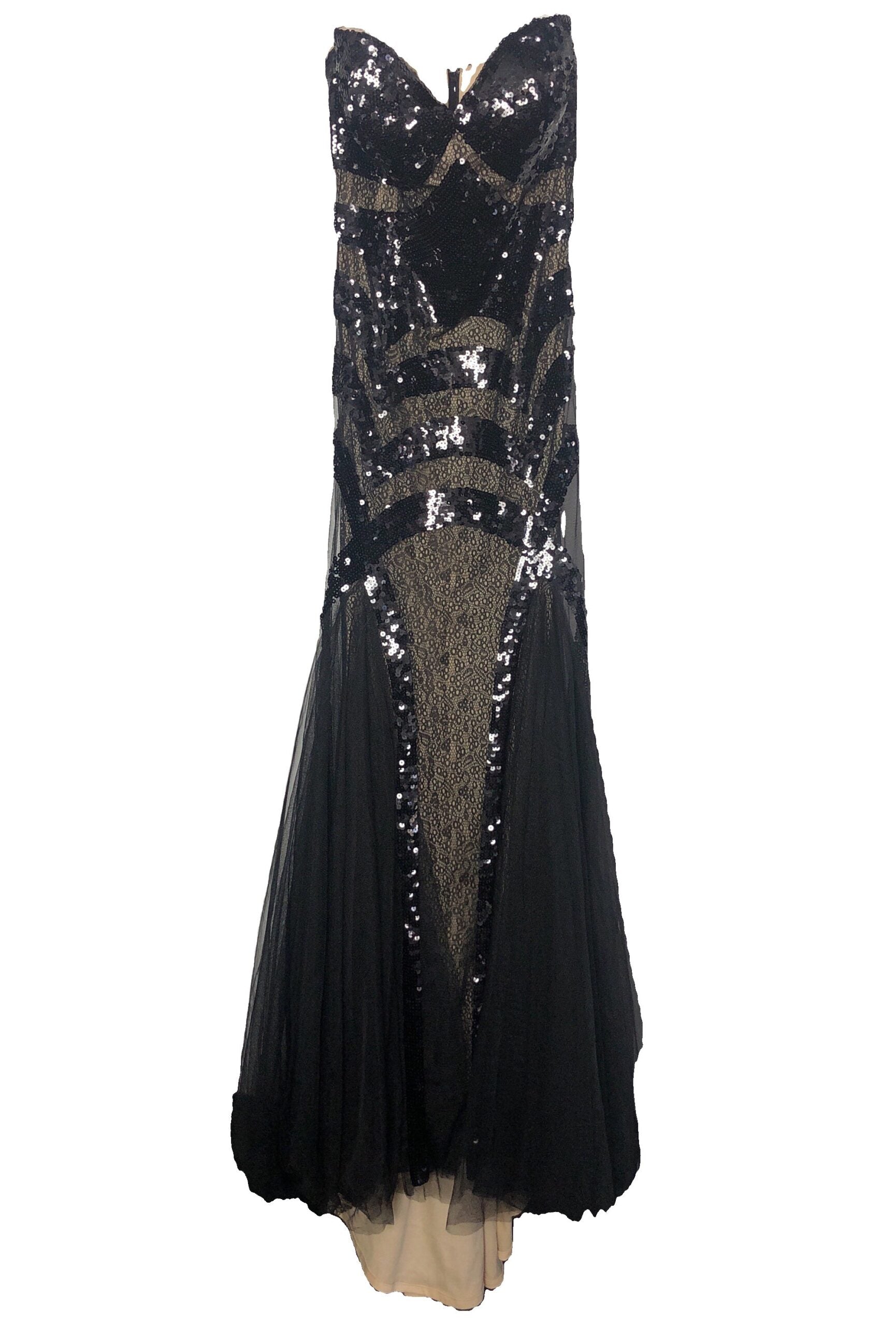 Jovani - Black and Nude (Size 8) image 3