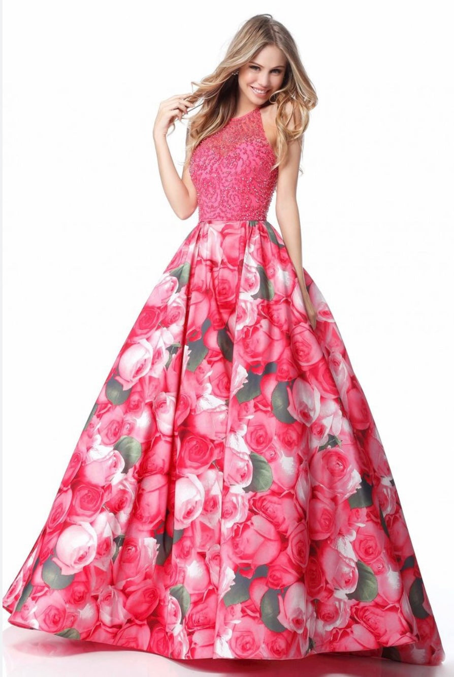 Sherri Hill #51794 Pink - (Size 6)