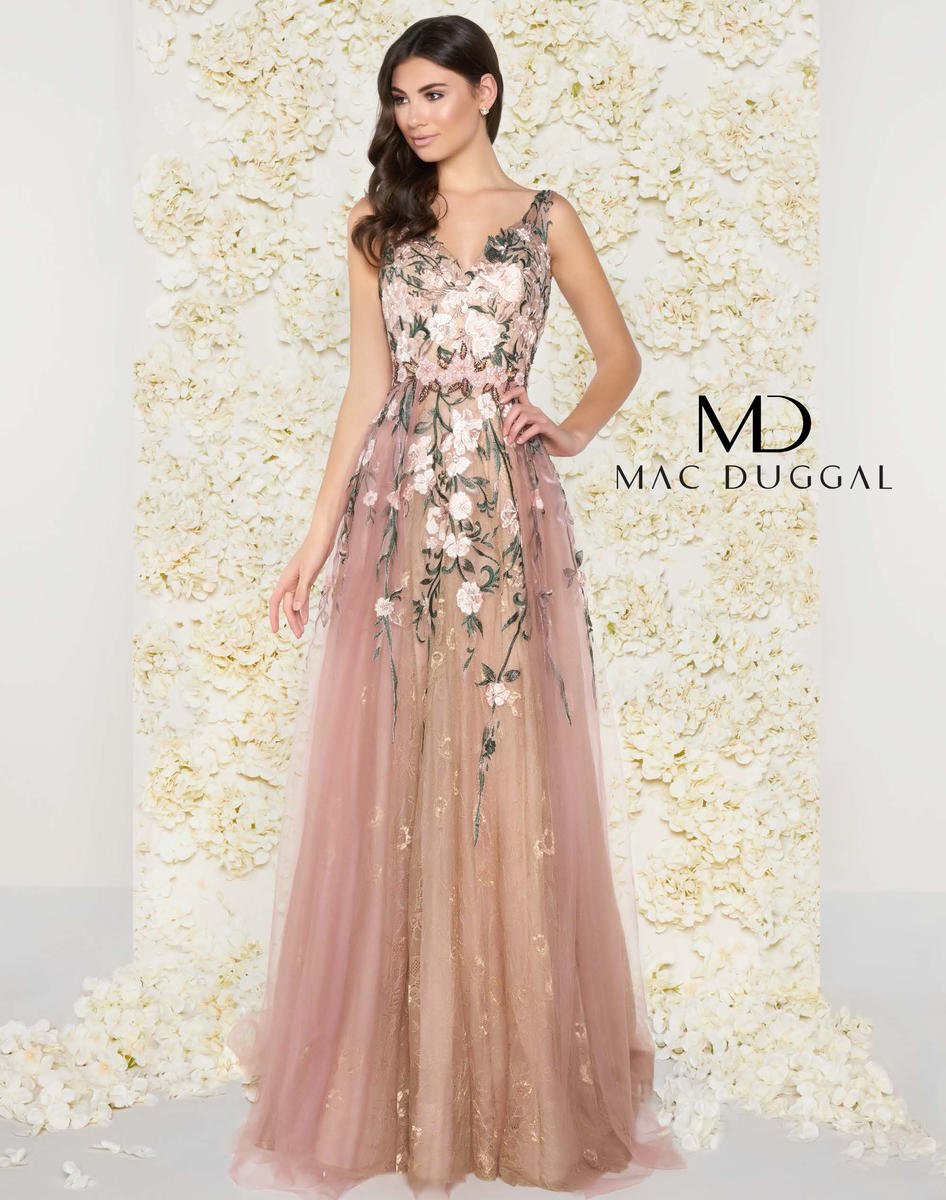 Mac Duggal Couture 77283D - Blush (Size 14)